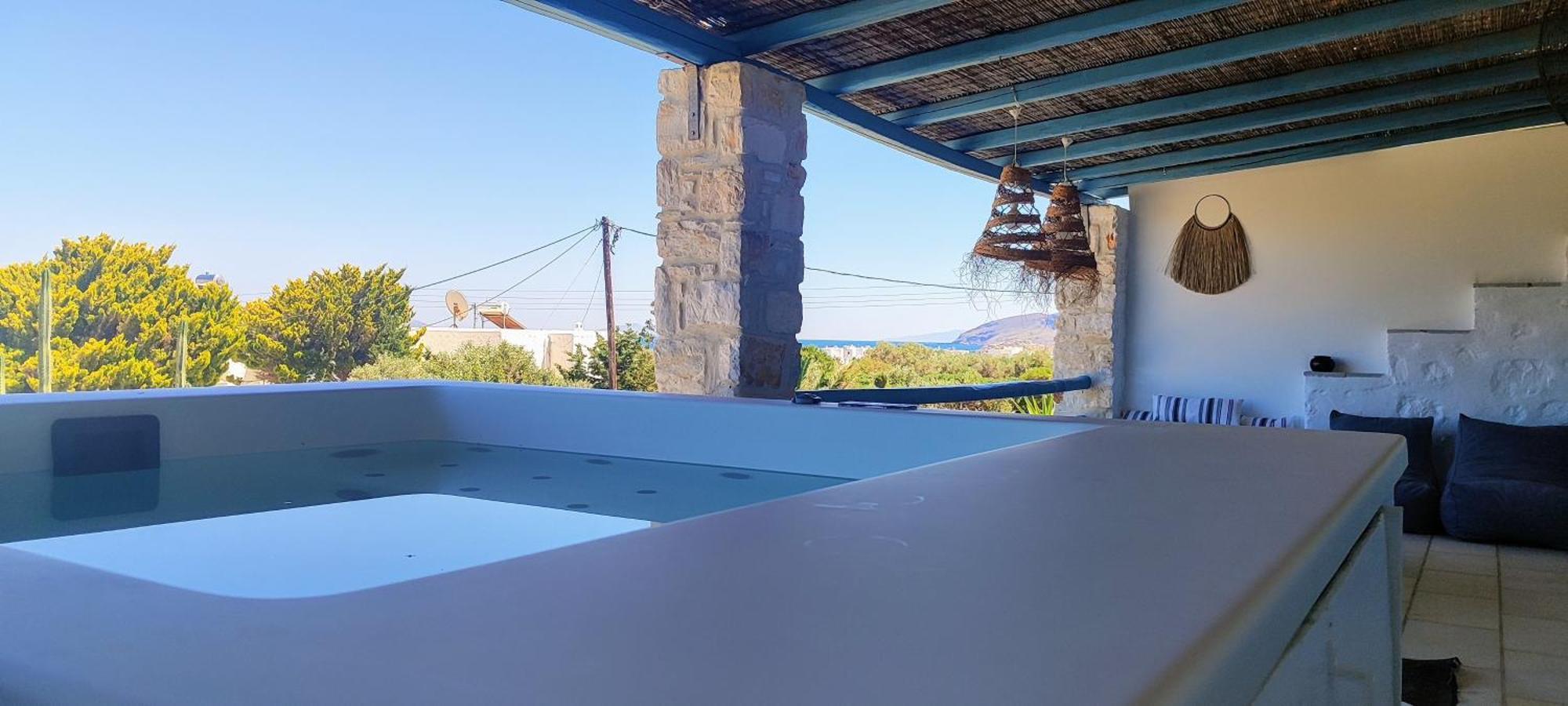 Island Magic - Seaview Villa With Jacuzzi Pool Ambelas Zewnętrze zdjęcie